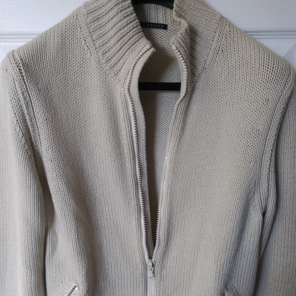 Theory Mens Zip Cardigan NWOT - Picture 2 of 10